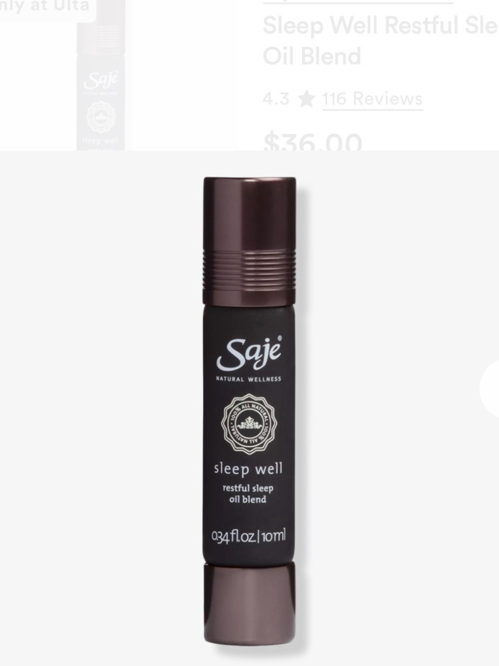 Saje Sleep Well Rollerball